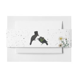 Gotische Halloween Zwarte Rozen Kraaien Huwelijk Uitnodigingen Wikkel