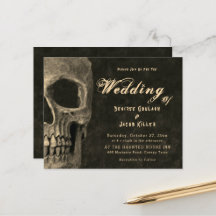 Gotische halve schedel Sepia Hallobruiloft Budget