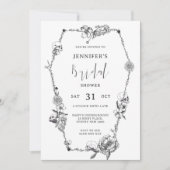 Gotische hand getrokken Vrijgezellenfeest Kaart (Voorkant)