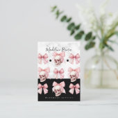 Gotische handgemaakte Artisan Earring Display Kaar Contactkaartje (Staand voorkant)