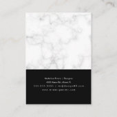 Gotische handgemaakte Artisan Oorbel Display Kaart Contactkaartje (Achterkant)