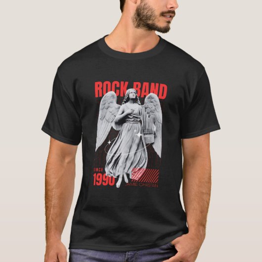 Gotische Harmonie: Grafisch ontwerp voor 90s retro T-shirt (Voorkant)