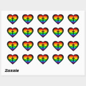 Gotische Hart & Kruis Sticker (Vel)