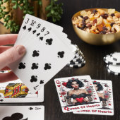 Gotische Hartenkoningin Pokerkaarten (Insitu)