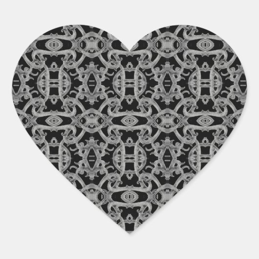 GOTISCHE Hartstickers Hart Sticker (Voorkant)