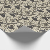 gotische heks en eikenhouten inpakpapier (Hoek)