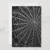 Gotische heks gestreepte benen zwart wit Halloween Kaart (Achterkant)