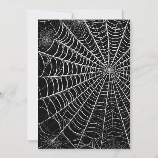 Gotische heks gestreepte benen zwart wit Halloween Kaart (Achterkant)