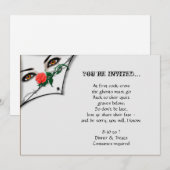 Gotische heks gluren over Halloween feest Kaart (Voorkant / Achterkant)