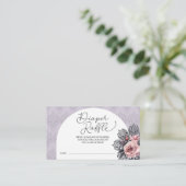 Gotische Heks Halloween Baby shower Luier Raffle Informatiekaartje (Staand voorkant)