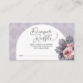 Gotische Heks Halloween Baby shower Luier Raffle Informatiekaartje (Voorkant)