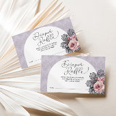 Gotische Heks Halloween Baby shower Luier Raffle Informatiekaartje