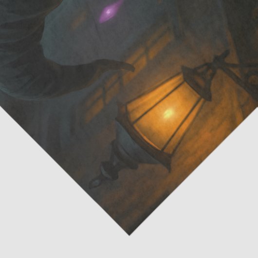 Gotische heks in Midnight Street Tissuepapier (Detail)