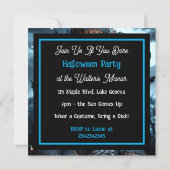  Gotische Heks met Tattoos Halloween Party Kaart (Achterkant)