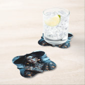  Gotische Heks met Tattoos Halloween Party Kartonnen Onderzetters (Insitu)