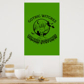 Gotische heks Poster Zombie Stitches (24x36) (Keuken)