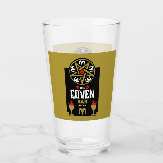 Gotische heks Punk Halloween Glas (Voorkant)