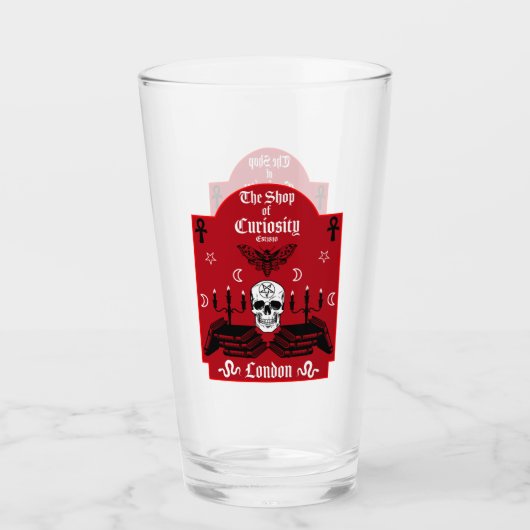 Gotische heks Punk Halloween Glas (Voorkant)