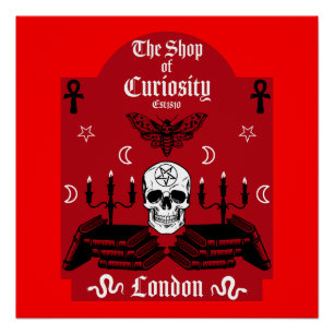 Gotische heks Punk Halloween Perfect Poster