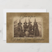 Gotische Heksen Halloween Vrijgezellenfeest Kaart (Voorkant)