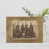 Gotische Heksen Halloween Vrijgezellenfeest Kaart (Staand voorkant)