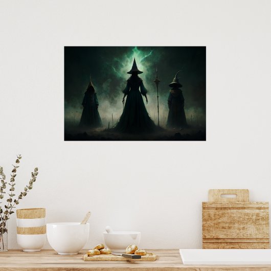 Gotische heksen poster (Keuken)