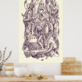 Gotische hemel kerk poster (Keuken)