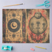 Gotische Hemelse Oude Papier Decoupage (Craft)