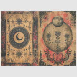 Gotische Hemelse Oude Papier Decoupage