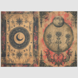 Gotische Hemelse Oude Papier Decoupage