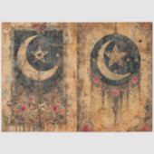 Gotische Hemelse Oude Papier Decoupage (Voorkant)