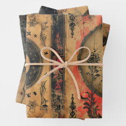 Gotische Hemelse Oude Papier Decoupage Inpakpapier Vel