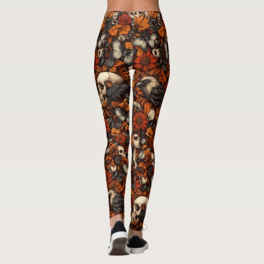 Gotische herfst leggings (Achterkant)