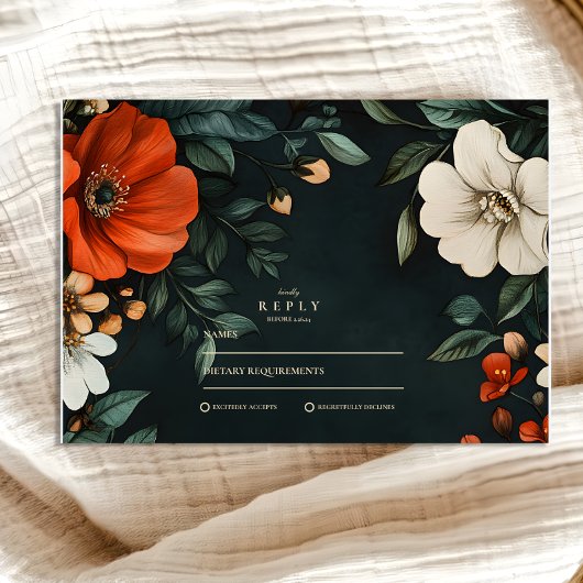  gotische Herfst RSVP Kaartje