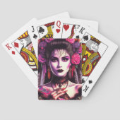 Gotische hispanische vrouw pokerkaarten (Achterkant)
