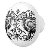 Gotische Honden Keramische Knop (Rechts)