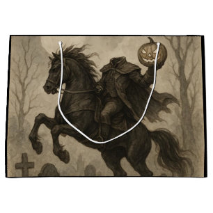 /Gotische Hoofdloze Ruiter Halloween/Herfst Groot Cadeauzakje