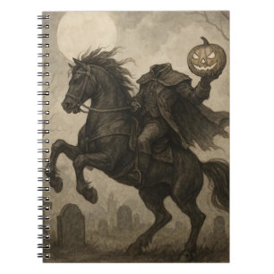 /Gotische Hoofdloze Ruiter Halloween/Herfst Notitieboek