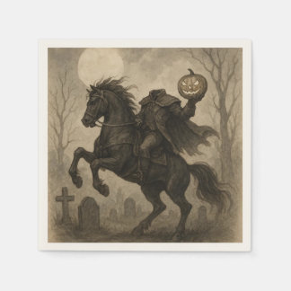 /Gotische Hoofdloze Ruiter Halloween/Herfst Servet