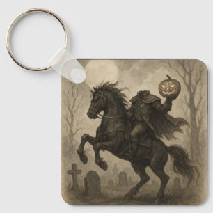 /Gotische Hoofdloze Ruiter Halloween/Herfst Sleutelhanger