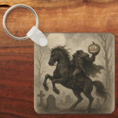 /Gotische Hoofdloze Ruiter Halloween/Herfst Sleutelhanger (Voorkant)