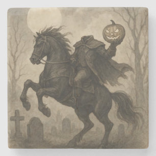 /Gotische Hoofdloze Ruiter Halloween/Herfst Stenen Onderzetter