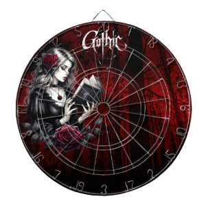 Gotische horloge dartbord