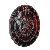 Gotische horloge dartbord (Voorkant Links)
