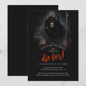 Gotische Horror Grim Reaper Troon Kaart (Voorkant / Achterkant)