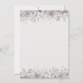 Gotische Hortensia Bloemen Trouwen Save The Date Kaart (Achterkant)