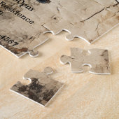 Gotische Huis in Sneeuw Wereldbol Halloween Party  Legpuzzel (Zijkant)