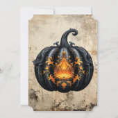 Gotische Huis in Sneeuw Wereldbol Kerstkostuumfees Kaart (Achterkant)