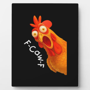 Gotische humor grappige F Caw F kraai ontwerp Fotoplaat