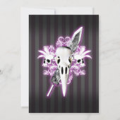 Gotische huwelijksuitnodiging - Commissie Kaart (Achterkant)